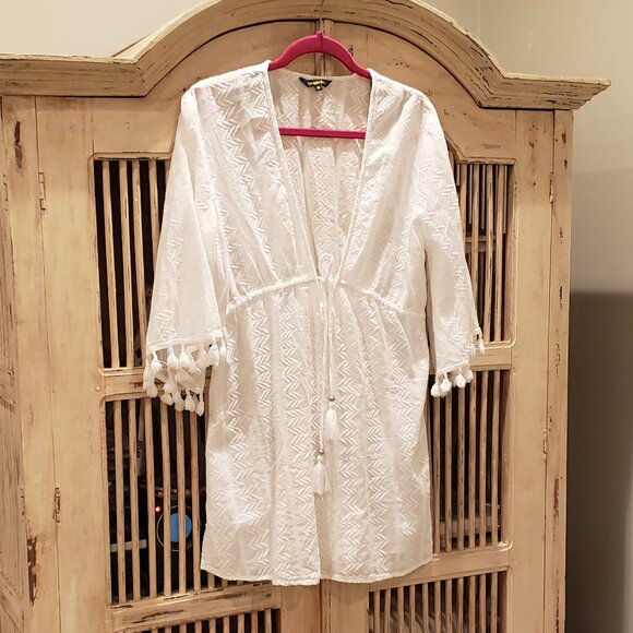 Spiaggia Dolce White Bathing Suit Swimwear Beach Pool Cover Up - Picture 2 of 10